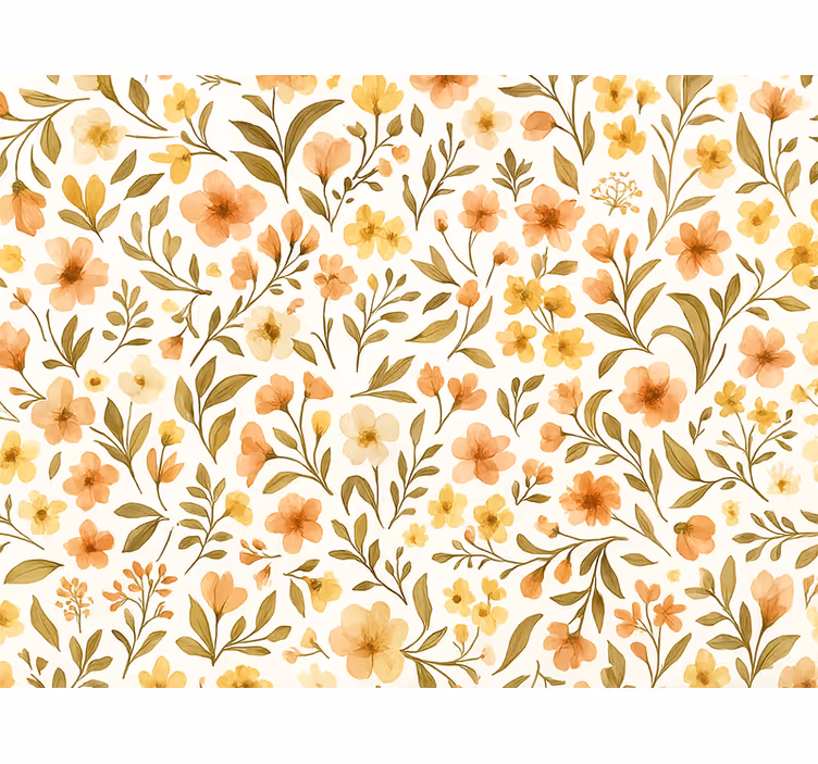 Tapete hochzeit vintage blumen floral - TenStickers