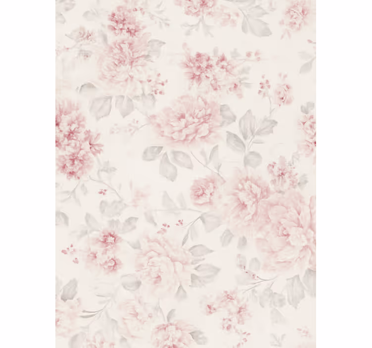 Tapete hochzeit vintage rosa blumenmuster - TenStickers