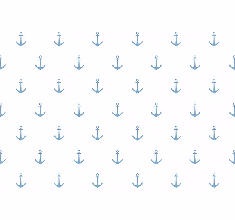 Tapete kinderzimmer im blauen ankerdesign - TenStickers