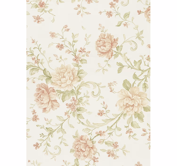 Tapete hochzeit im rosa blumenmuster - TenStickers