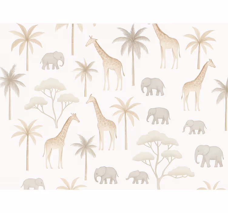 Tapete kinderzimmer kids savanne - TenStickers