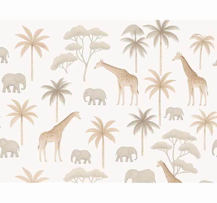 Tapete kinderzimmer kids savanne - TenStickers