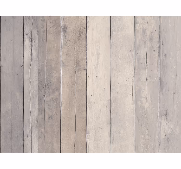 Tapete wohnzimmer im look von gewaschenem holz - TenStickers