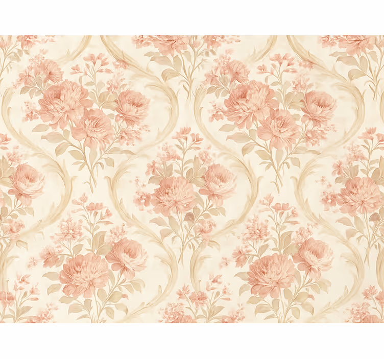 Tapete hochzeit vintage leicht gewaschene blumen - TenStickers