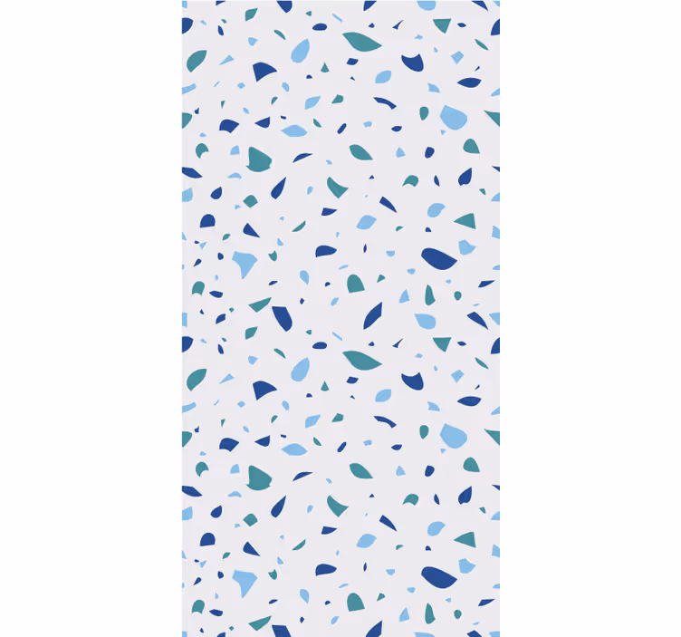 Tapete hochzeit in blauen terrazzo-tönen - TenStickers