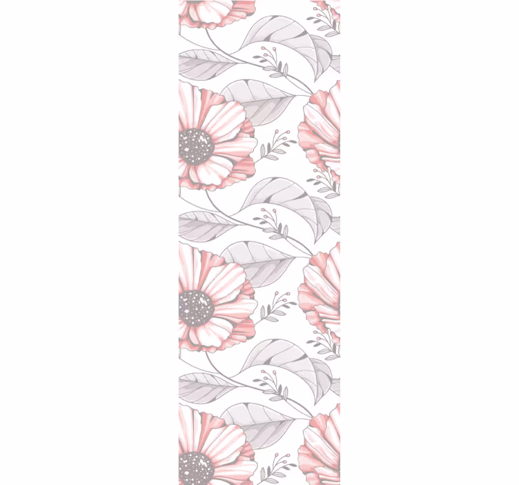 Tapeten schlafzimmer im eleganten pinken magnolien-design - TenStickers
