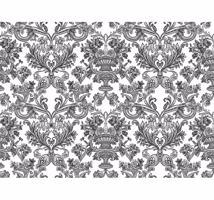 Barock tapete geheimnisvoller schattengarten - TenStickers
