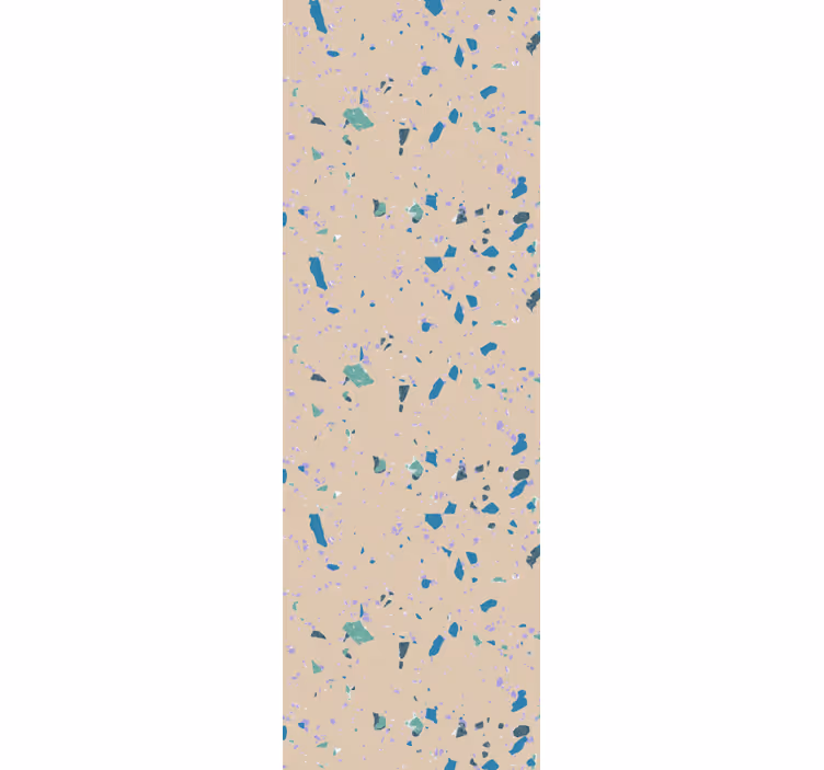 Tapeten schlafzimmer in buntem terrazzo-design - TenStickers