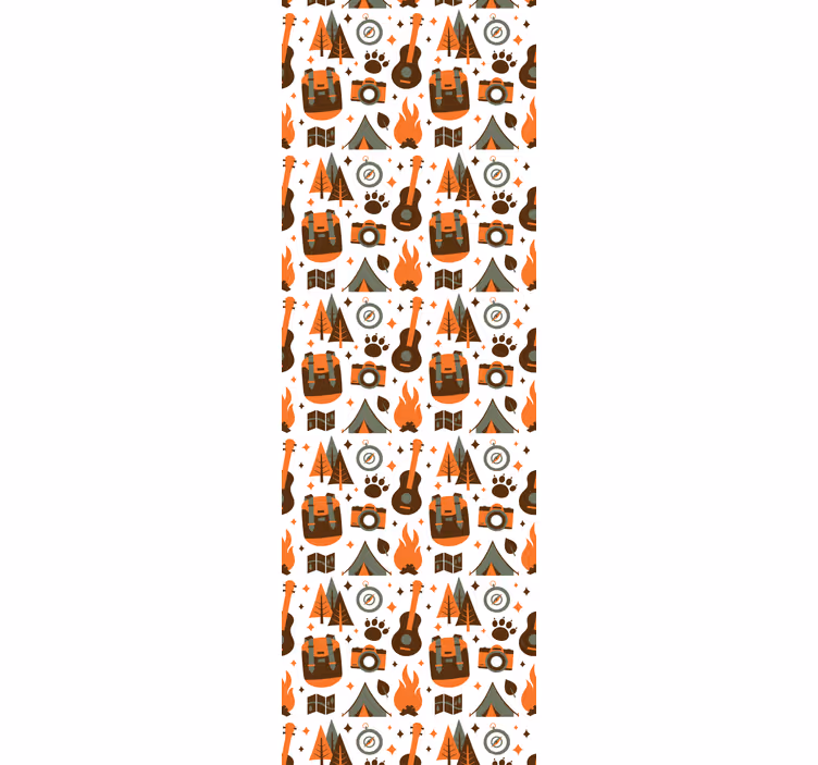 Tapeten schlafzimmer berge bär holz feuer - TenStickers