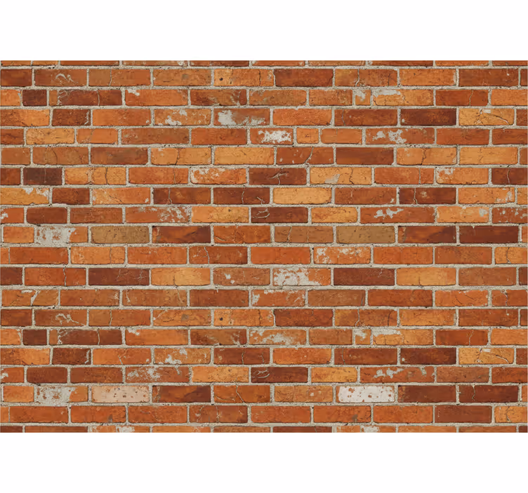 Tapete industriell im orange ziegel design b079mnwqfc - TenStickers