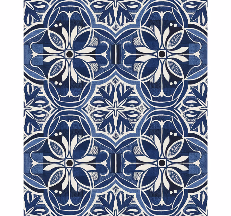 Tapete hochzeit navy stoffmuster (b07zhc7cwb) - TenStickers