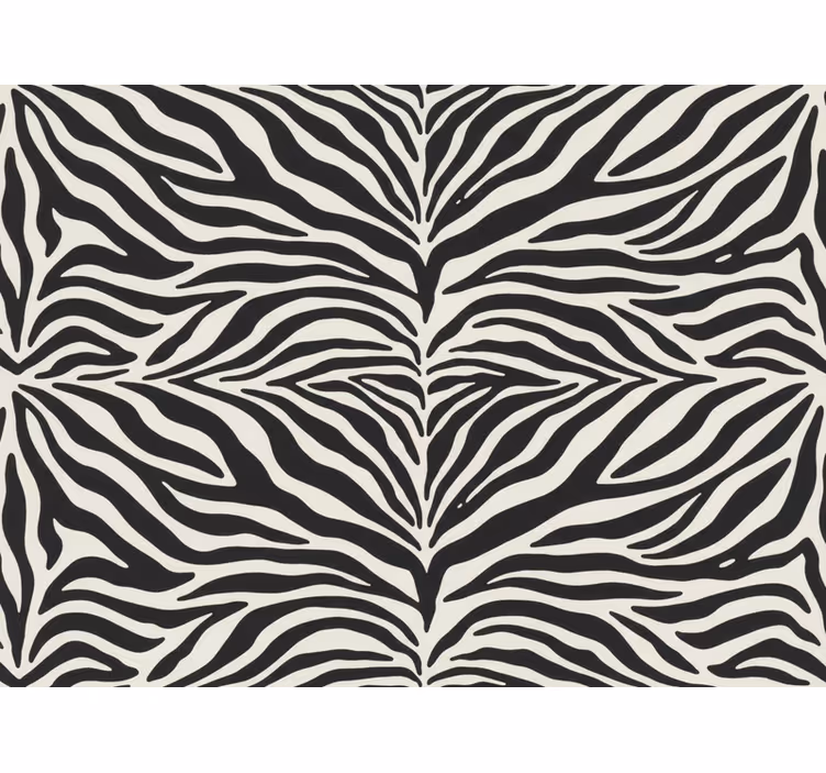 Tapete zebra realistisches zebramuster (b0bqn1plvf) - TenStickers