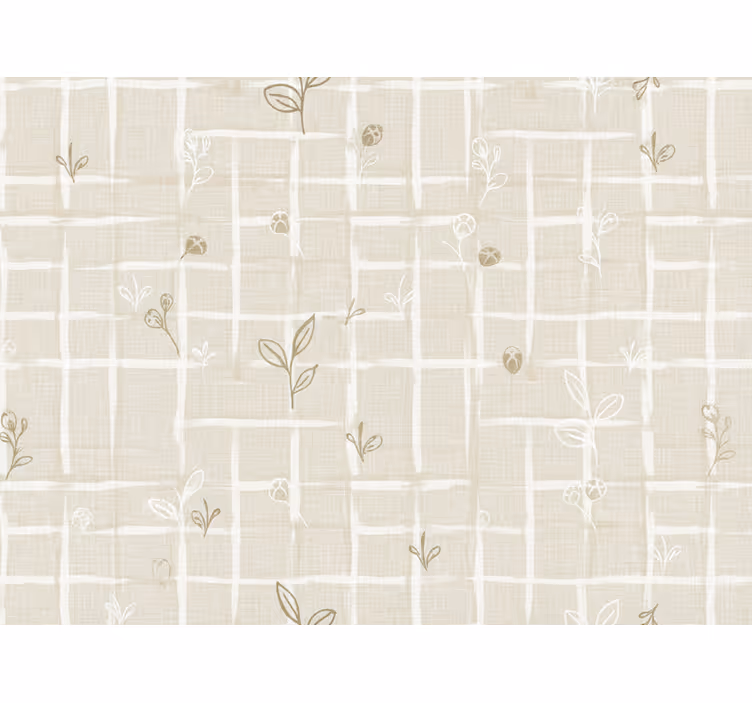 Tapete beige cremefarben mit leinenoptik - TenStickers