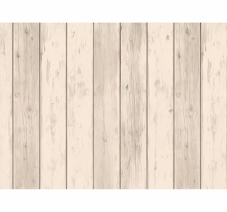Tapete holzoptik in warmweißem verwittertem holz - TenStickers