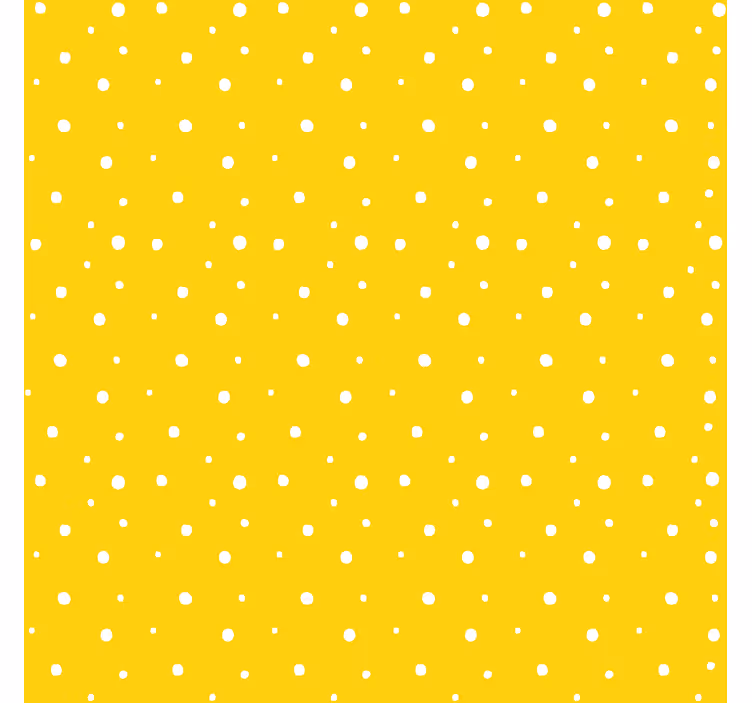 Gelbe tapete mit kreismuster - TenStickers