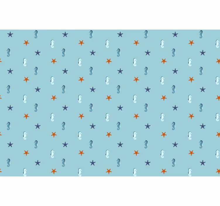 Tapete blau im maritimen stil - TenStickers