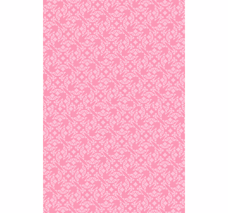 Tapete rosa mit pinken ornamenten - TenStickers