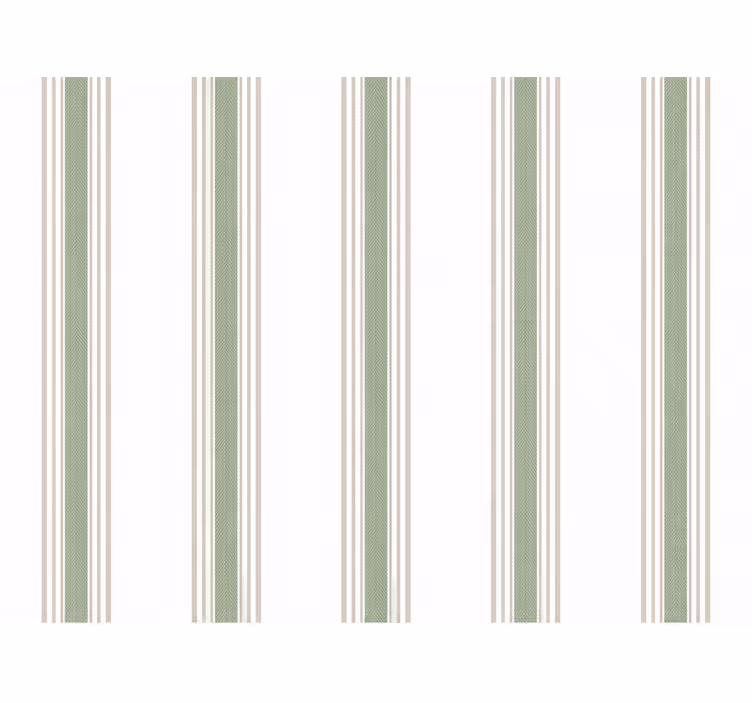 Tapete küche grüne und beige streifen - TenStickers