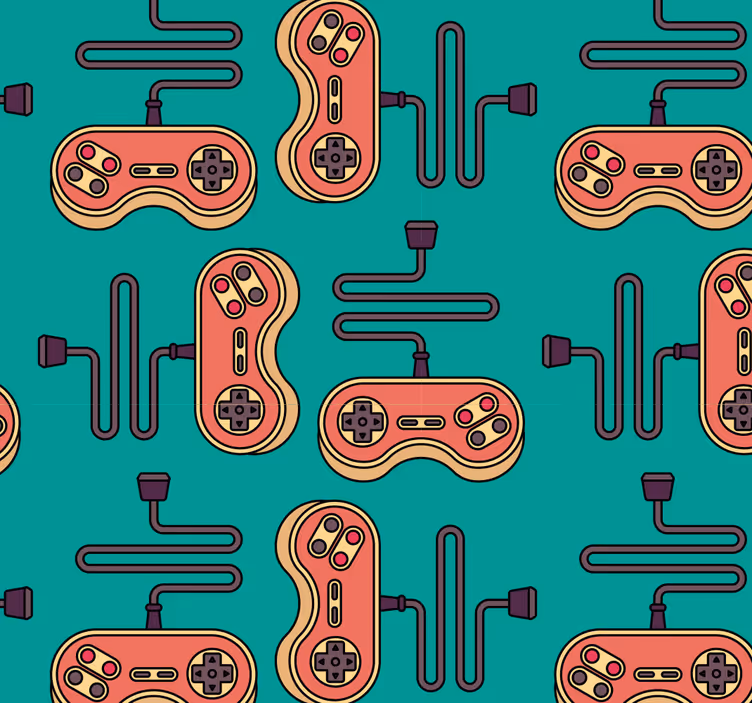 Tapete Jugendzimmer videospiel-controller - TenStickers