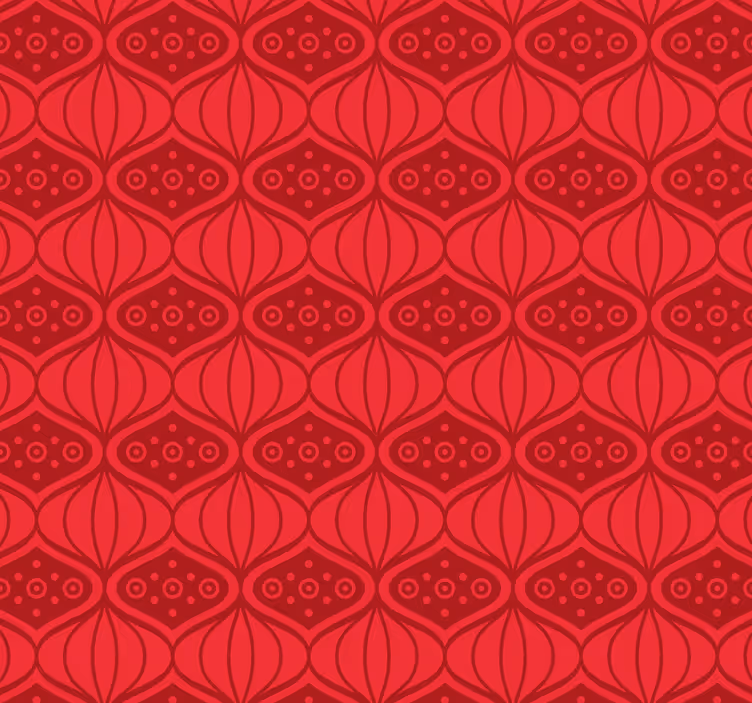 Tapete rot roter orientalischer stil - TenStickers