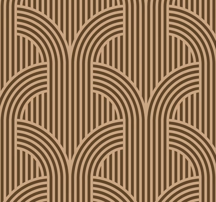 Tapete modernes Muster in beige - TenStickers