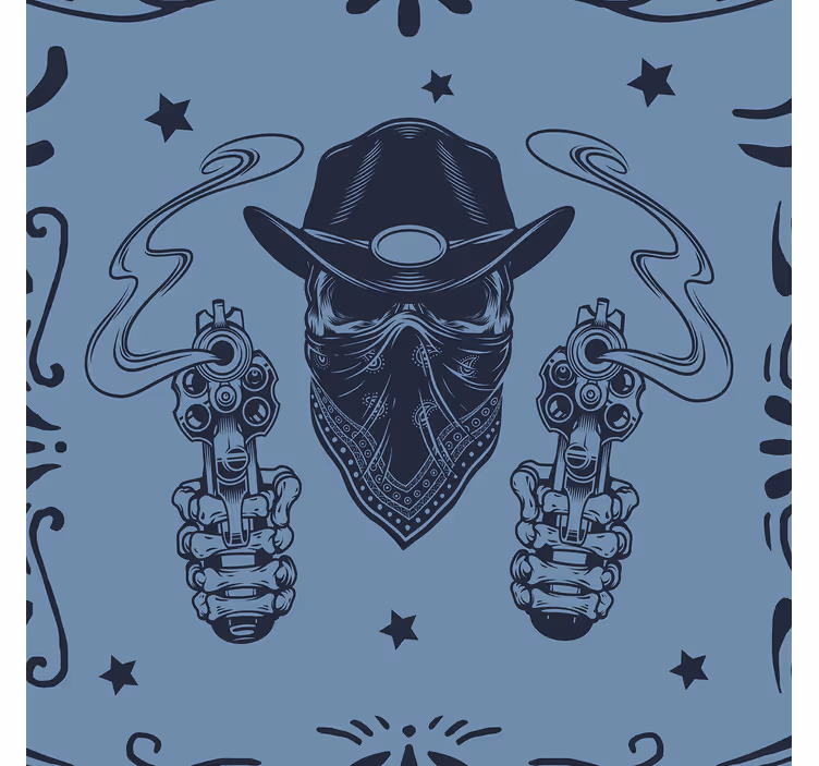 Tapete Städte cowboy mit pistolen - TenStickers
