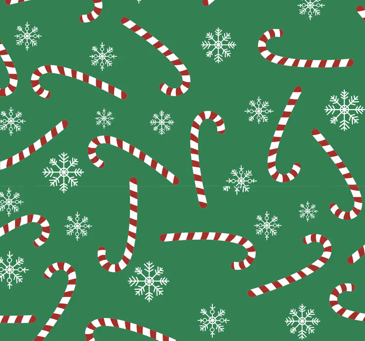 Tapeten Schlafzimmer Süßigkeiten weihnachten - TenStickers