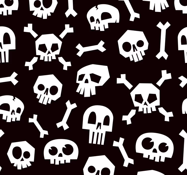 Halloween-skelett w Tapete - TenStickers