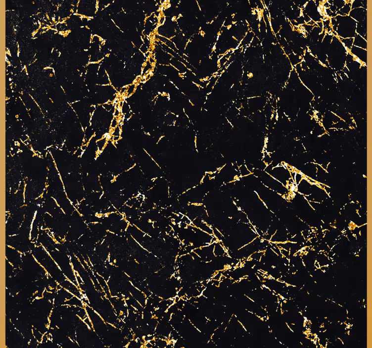 Marmor Tapete Schwarz-gold-marmor-textur - TenStickers