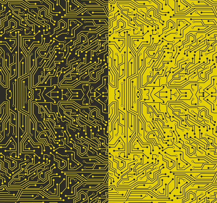 Abstrakt tapete Metro Linien - TenStickers