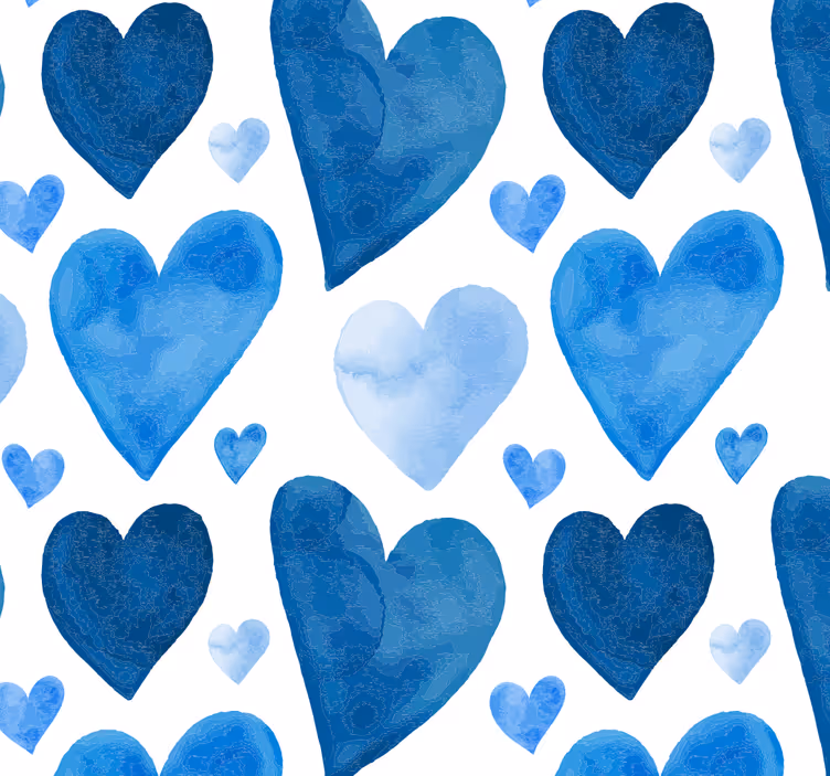 Tapete Kreise herz-muster - TenStickers