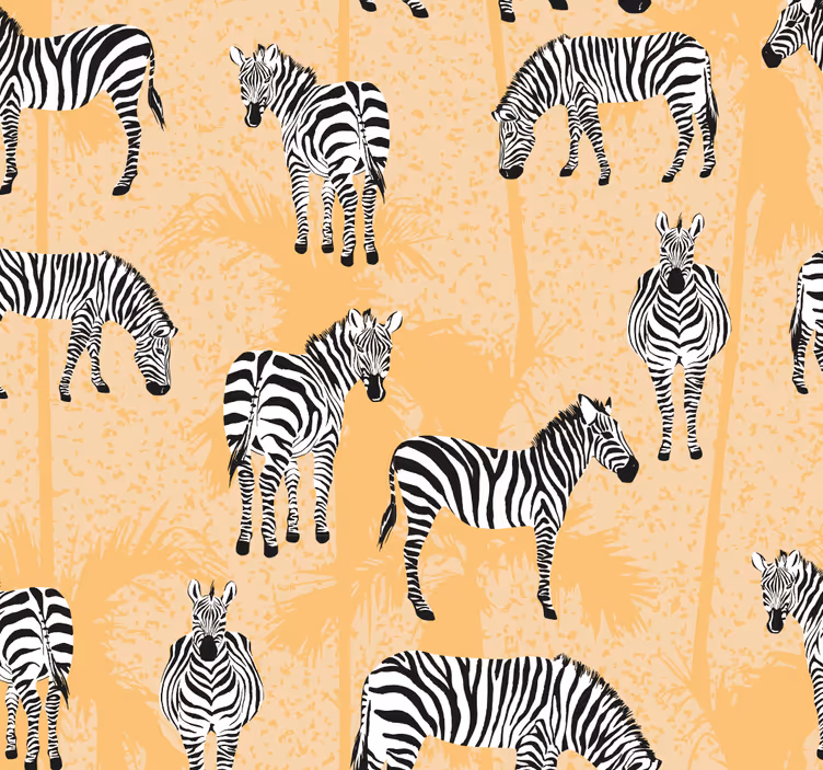 Tapete Zebra zebra-motiv - TenStickers