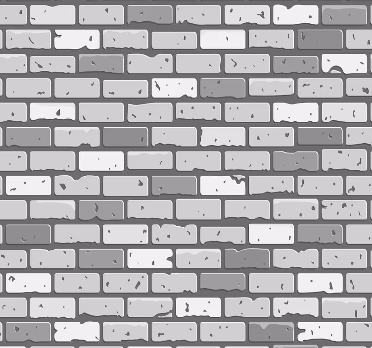 Ziegel Tapete Ziegel aus beton - TenStickers