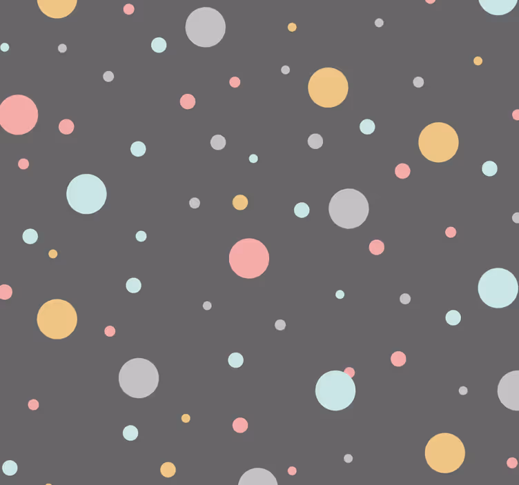 Tapete Kreise polka dot dekor - TenStickers