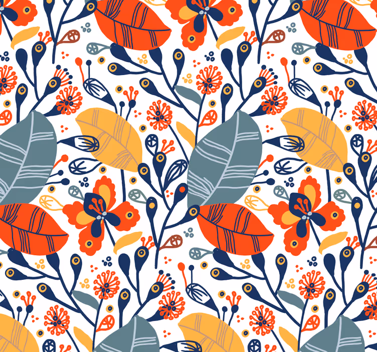 Tapete Natur blumenblatt-design - TenStickers