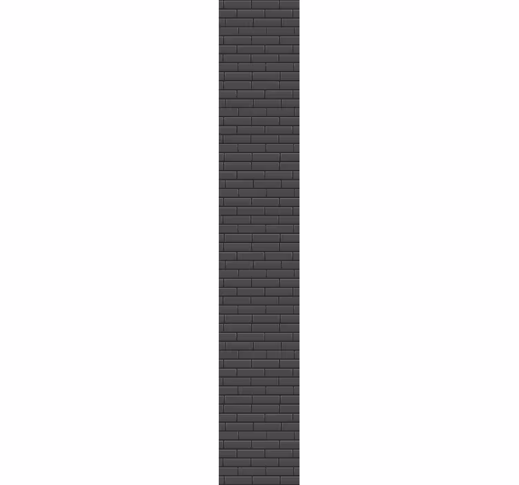 Ziegel Tapete schwarze elegante textur - TenStickers