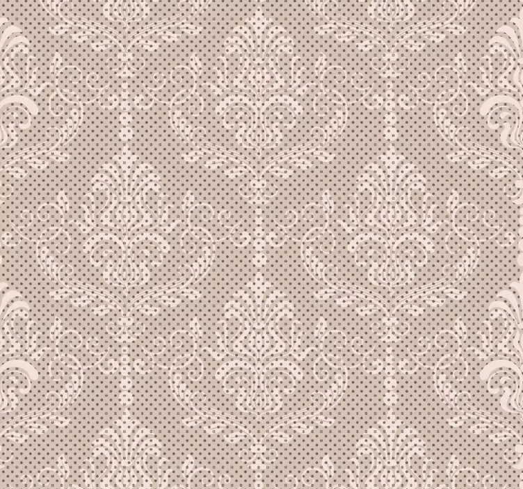 Florale Vintage Ziertapete - TenStickers