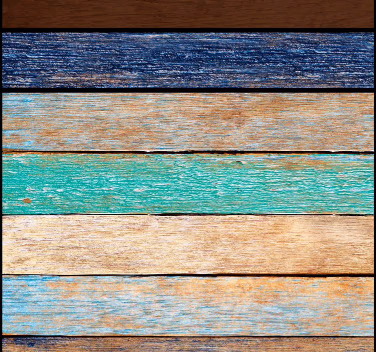 Tapete bunte Holz Textur - TenStickers