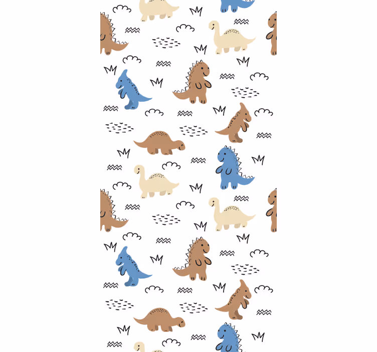 Tapete Babyzimmer dinosaurier-muster - TenStickers