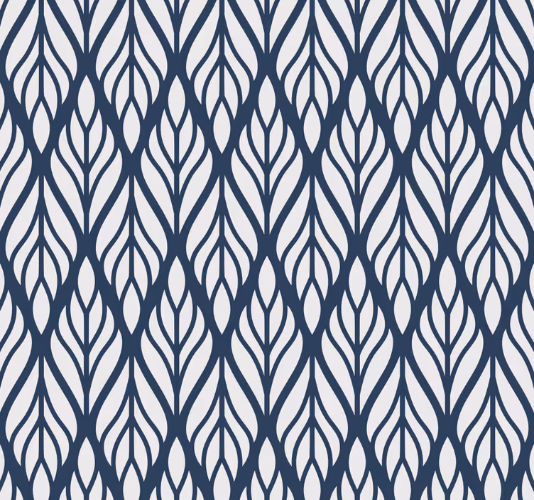 Tapete Blätter geometrisches muster - TenStickers