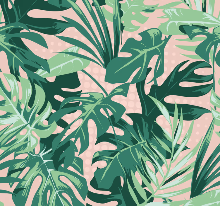 Tapete Natur Verschiedene grüne blätter - TenStickers