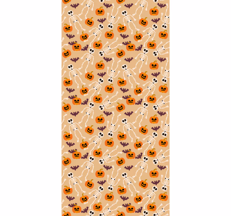Tapete Halloween gruseliges halloween-muster - TenStickers