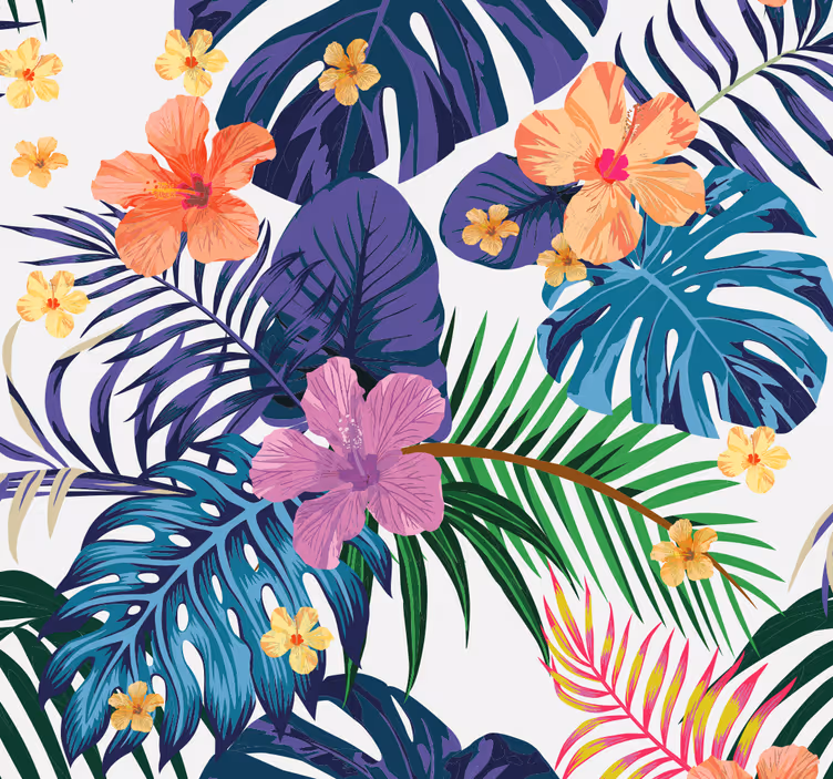 Fototapete Natur Hawaii bunte Blumen - TenStickers