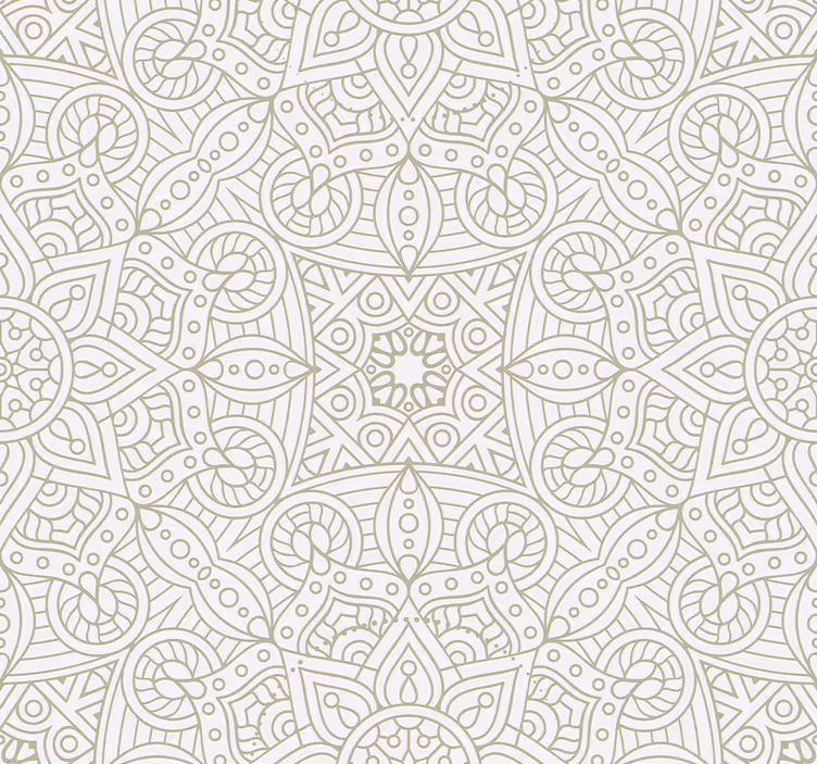 Ornament Tapete geometrische mandalas - TenStickers