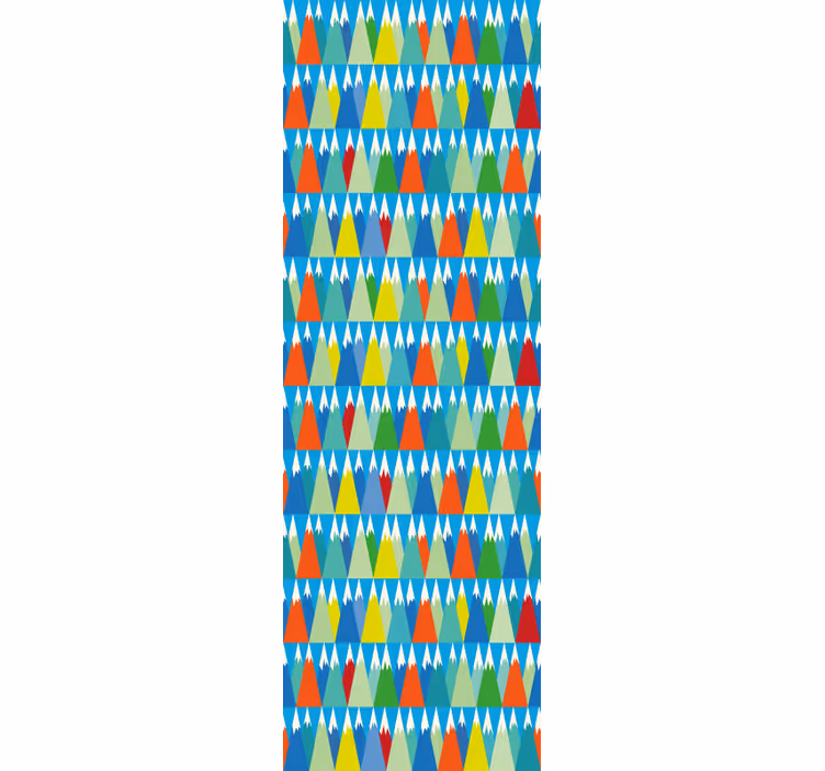Tapete geometrisch geometrische berglandschaft - TenStickers