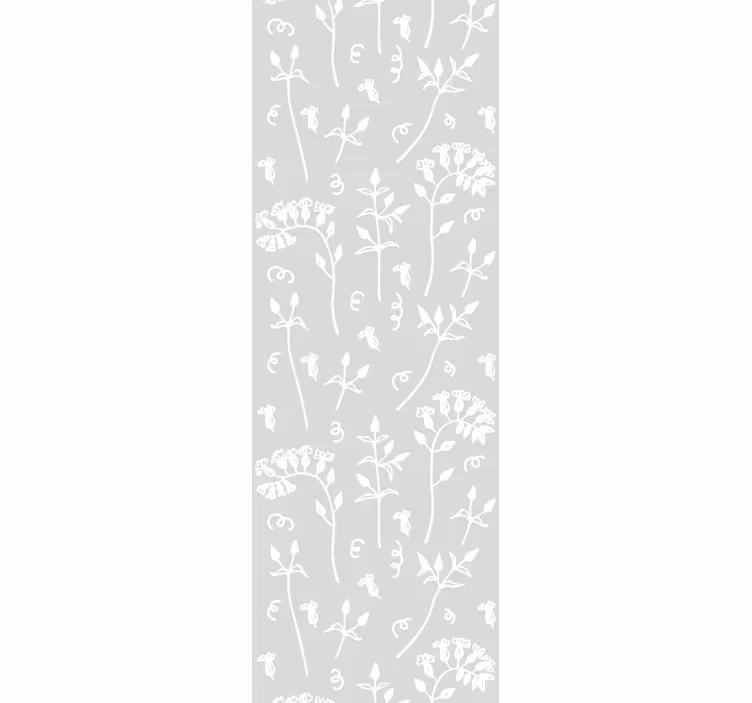 Blumentapete Gezeichnete blumen - TenStickers