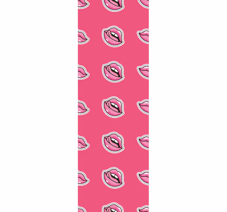 Tapete Kunst lippen-muster-design - TenStickers