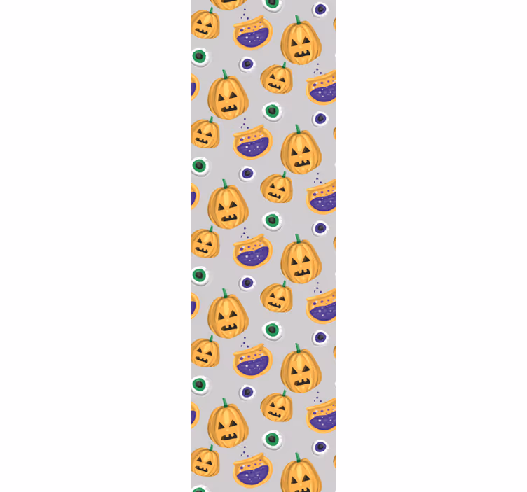 Tapete Halloween kürbis-muster - TenStickers