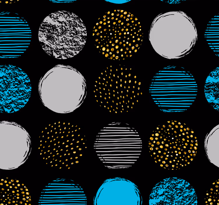 Tapete geometrisch geometrisches punkte-ensemble - TenStickers