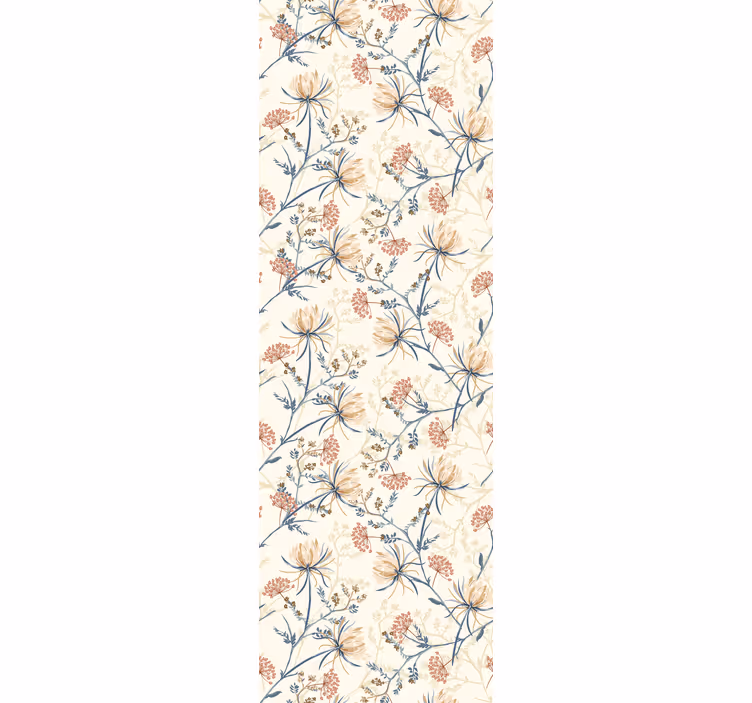 Korridor Tapeten Vintage blumendruck - TenStickers